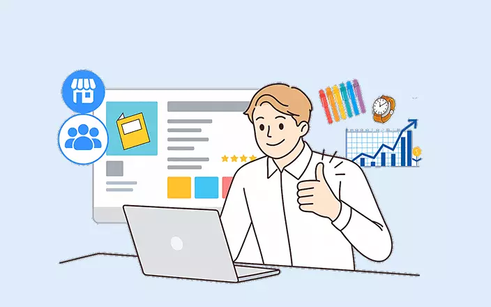 サポートプランを紹介するイラスト